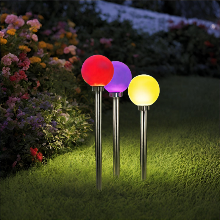 Solar Gartenlampe im 3-er Set