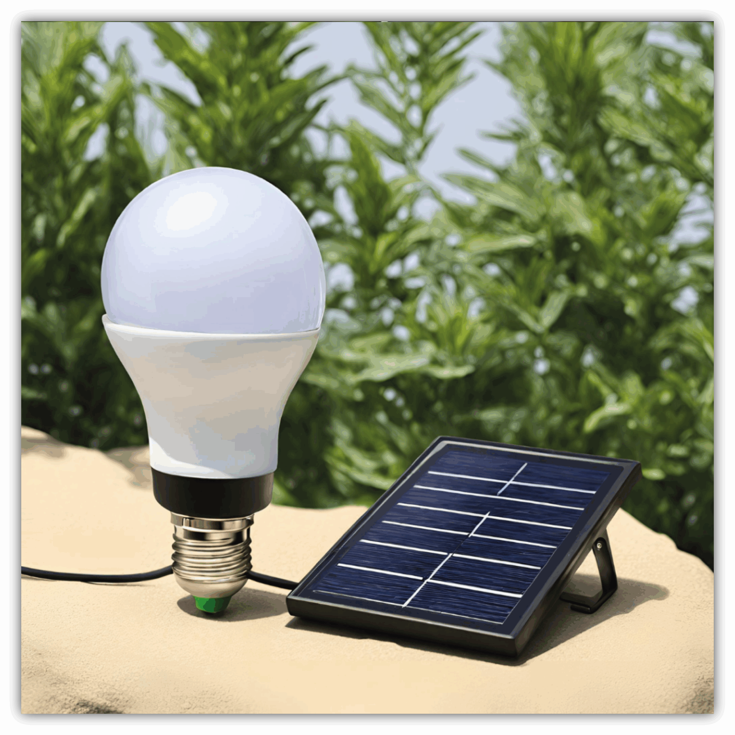 LED Solar Birne
