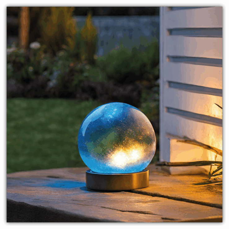 Solar Leuchtkugel „Blue Magic“