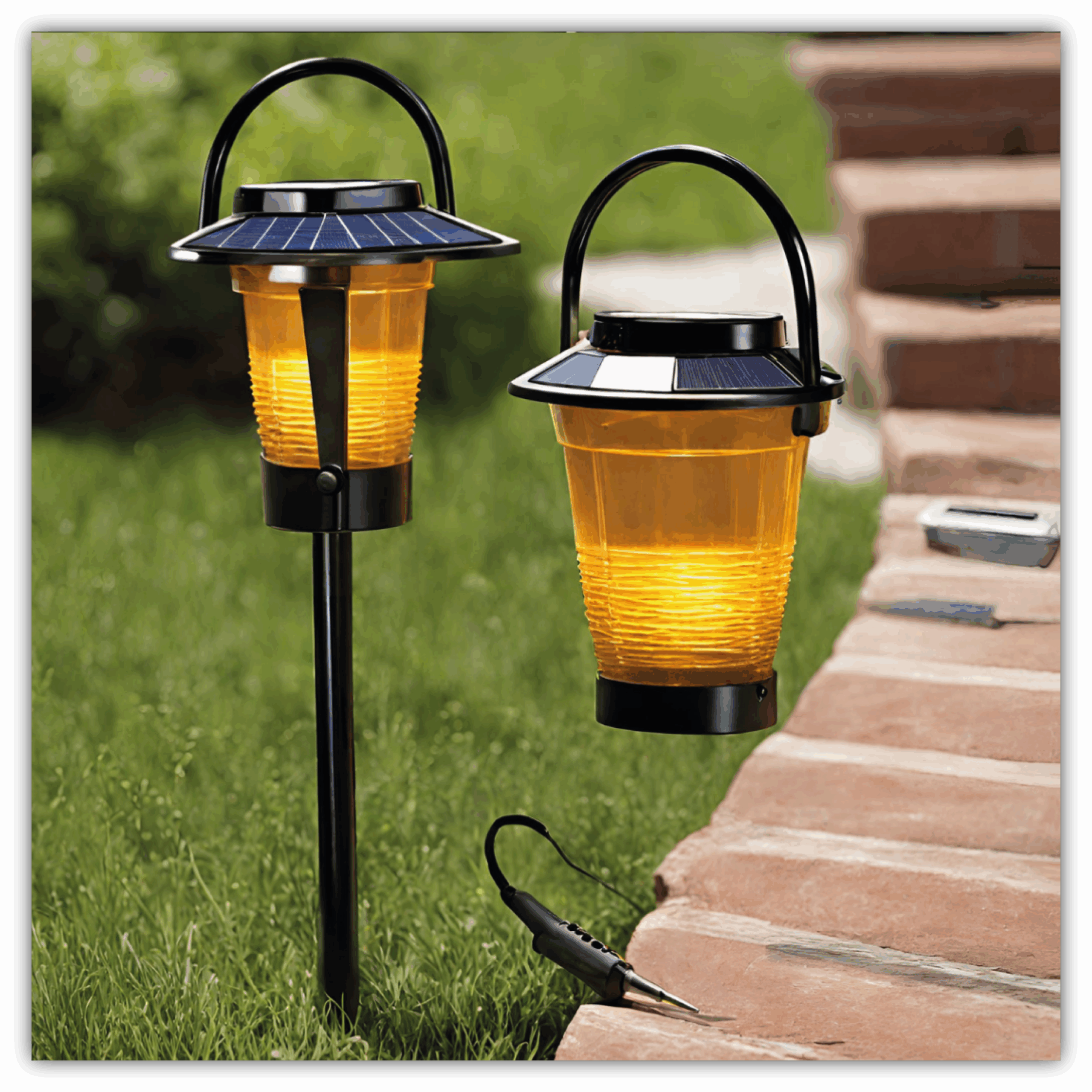 LED-Solarlaterne 1-teilig