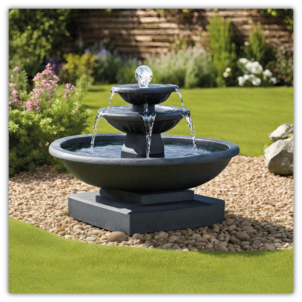 Solarbetriebener Springbrunnen "Greenfield"