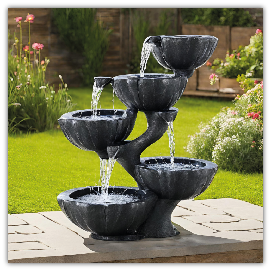 Solarbetriebener Springbrunnen "Maplewood"