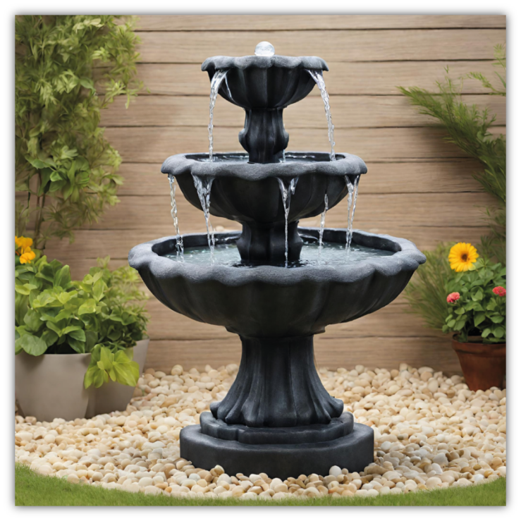 Solarbetriebener Springbrunnen "Inspiration"