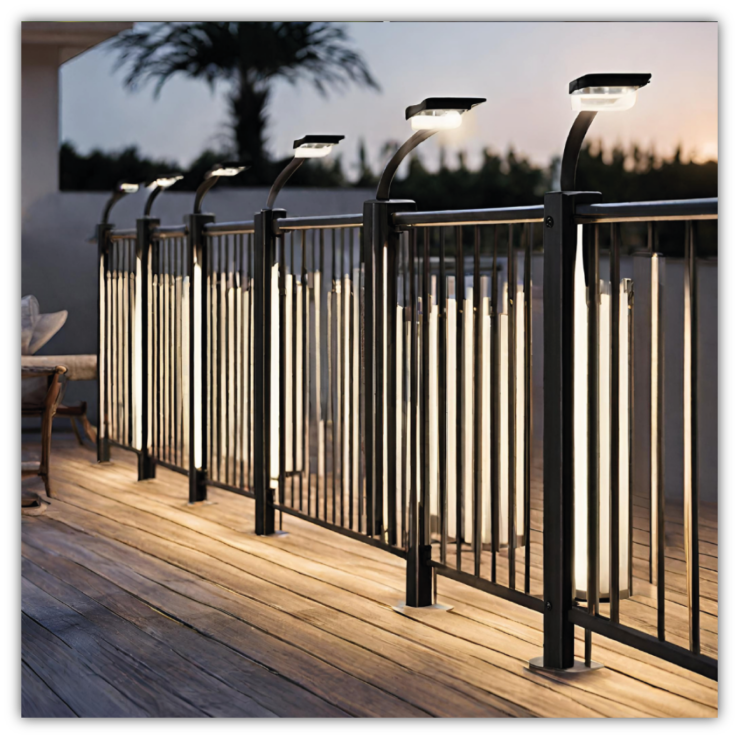 Solarleuchte Balkon, Terrasse 10er-Set