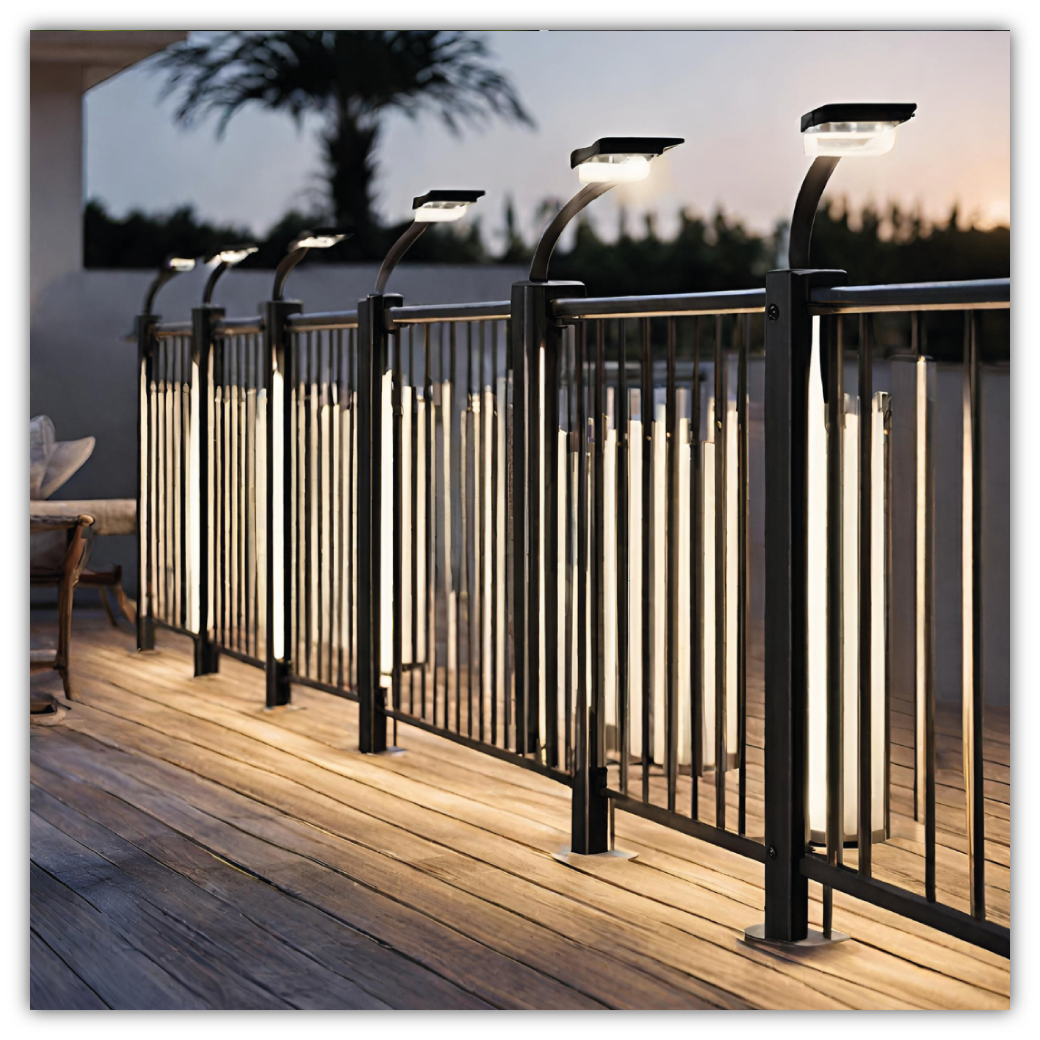 Solarleuchte Balkon, Terrasse 10er-Set