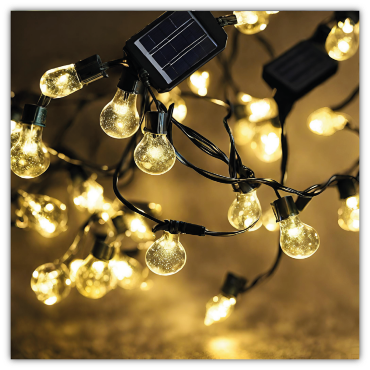 Solar-Lichterkette 12 Meter