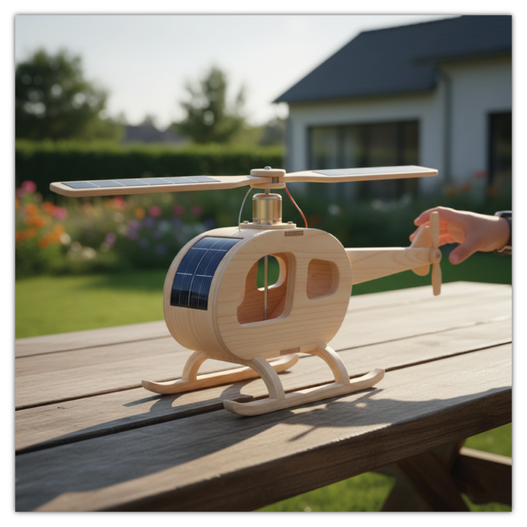 Solar-Holzhubschrauber-Set "Air"