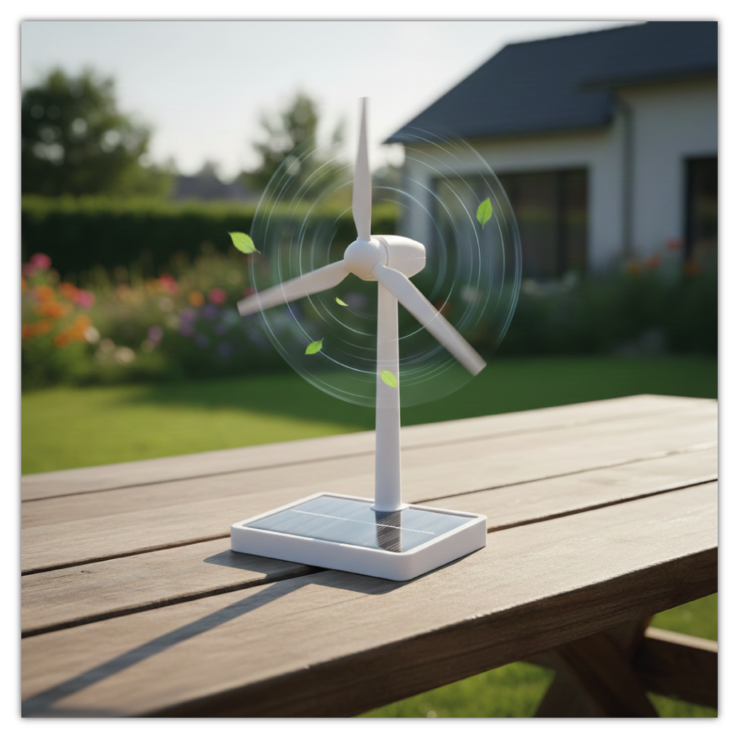 Solarbetriebenes Windradspielzeug "Whirly"