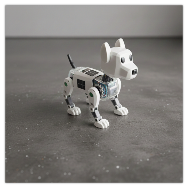 Solarbetriebenes Spielzeughaustier "E-Bello"