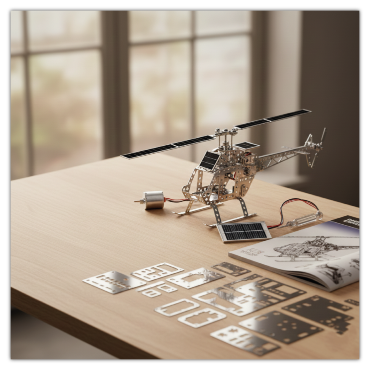 Solarbetriebener Spielzeughelikopter "Propelli"