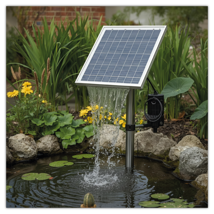 Solarbetriebene Teichpumpe "Flow"